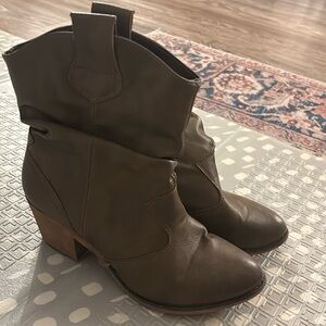 Brown Heeled Boots